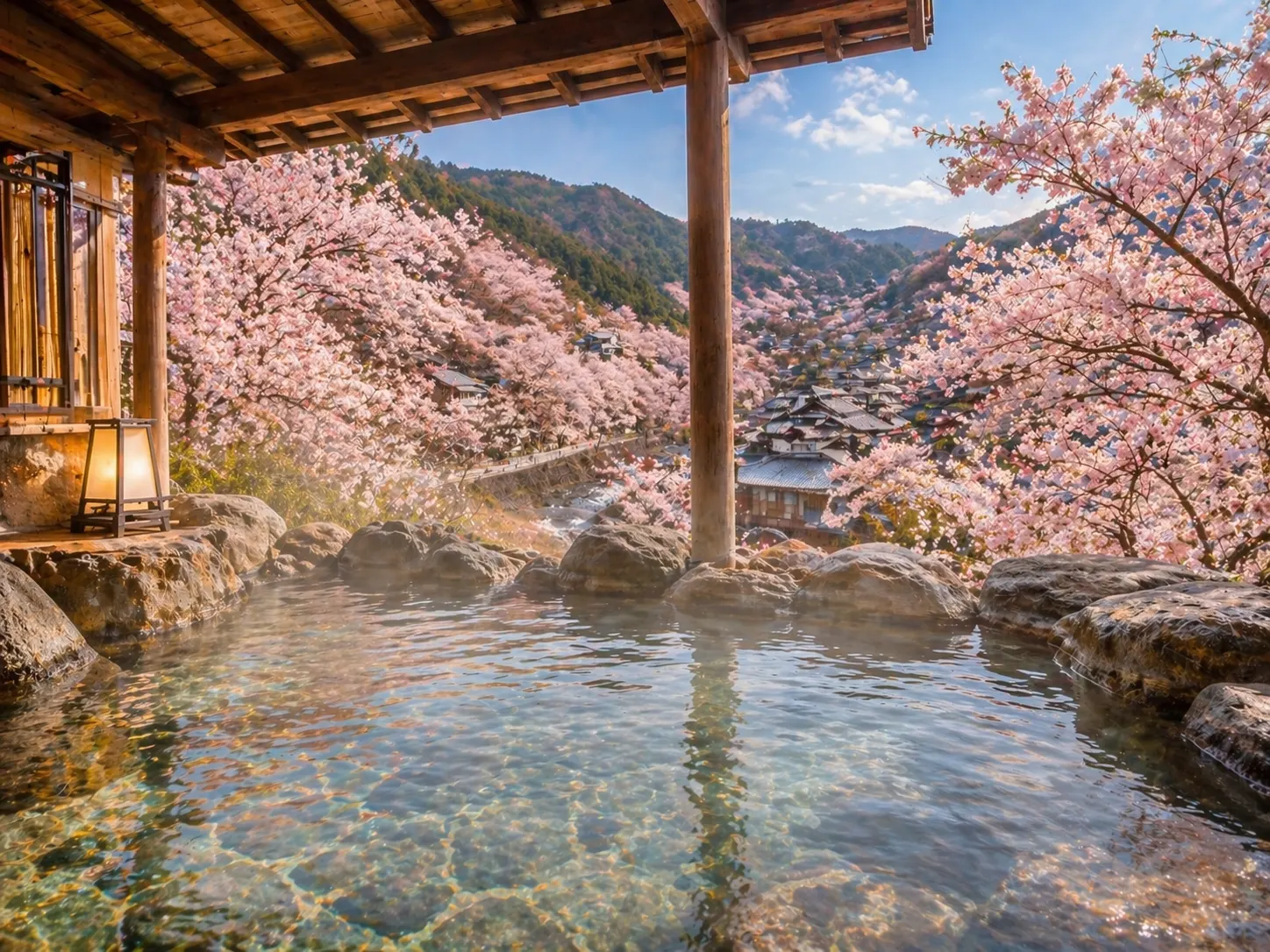 桜の季節に訪れたい温泉地