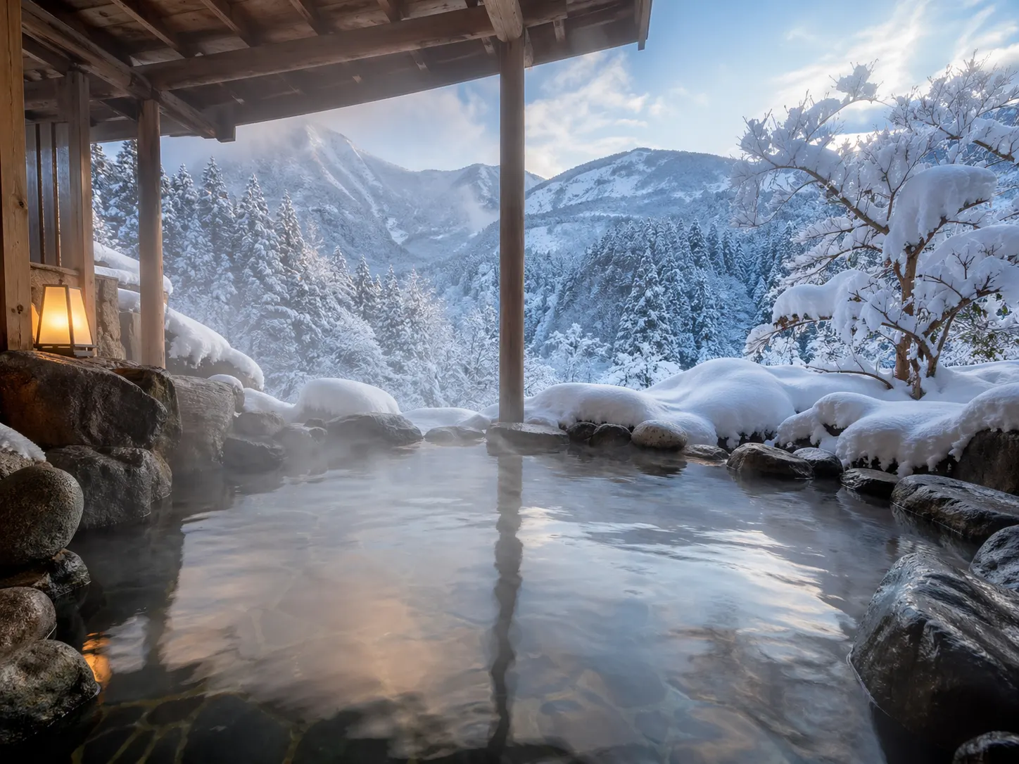 雪見露天ができる名湯